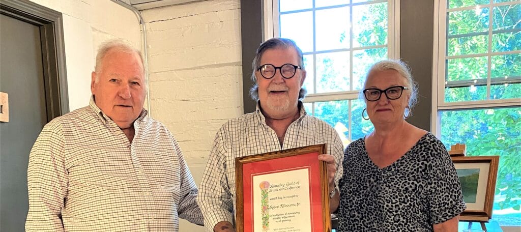 Robert Kilbourn is inducted into the Kentucky Guild of Artist and Craftsmen